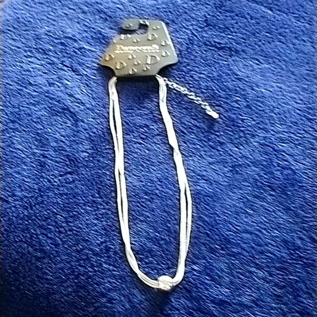 Danecraft Three Strand Silver Plated Necklace Nwt 10$